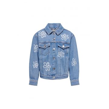 Jacheta din denim Fete -  302938384 - Bumbac