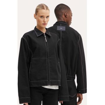 Sunnei jacheta de bumbac culoarea negru, de tranzitie, RTWXOUW006
