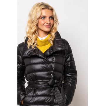 Geaca lunga cu vatelina Nigela - Negru