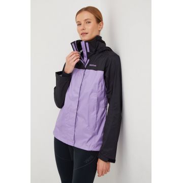 Marmot geaca de ploaie Precip Eco femei, culoarea violet