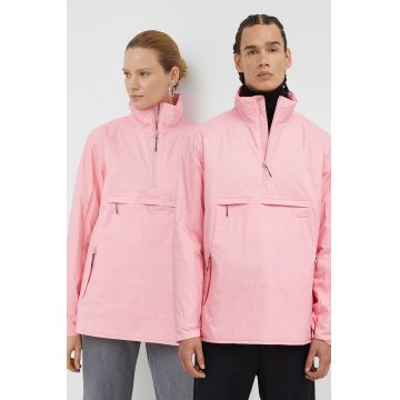 Rains geacă 15490 Padded Nylon Anorak culoarea roz, de tranziție 15490.2-20.Pink.Sk