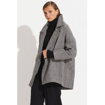 Palton cu buzunare laterale - Gri