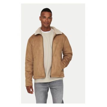 Geaca barbati -  22026162 - Bej - Piele ecologica