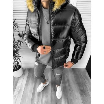 Geaca barbati  de iarna neagra 2220 67-5