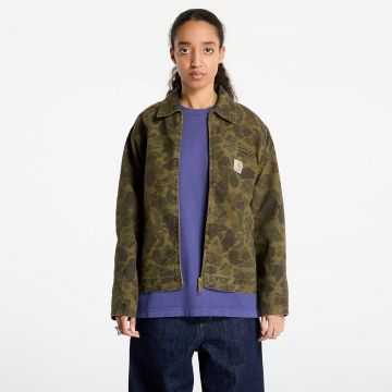Jacheta Carhartt WIP Duck Detroit Jacket UNISEX Camo Duck/ Green/ Office Green Garment Dyed
