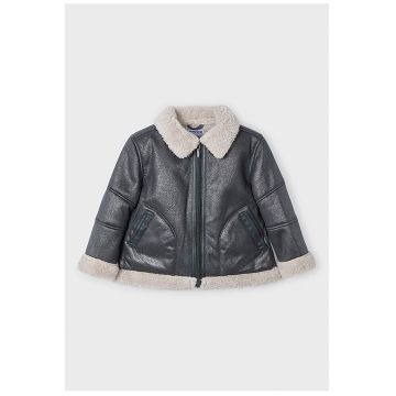 Jacheta de piele ecologica - Maro inchis