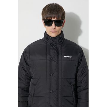 Butter Goods geacă Grid Puffer Jacket bărbați, culoarea negru, de iarnă, BGQ423D22403