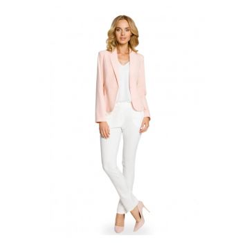 Blazer elegant  Cu nasture - Poliester - Viscoza - Roz