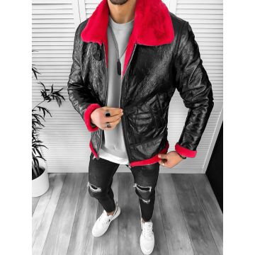 Geaca barbati de iarna  imblanita  neagra 3070