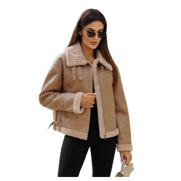 Geaca de piele pentru femei  JS/11Z8176