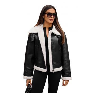 Geaca de piele pentru femei  JS/11Z8176