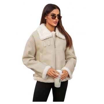 Geaca de piele pentru femei  JS/11Z8178