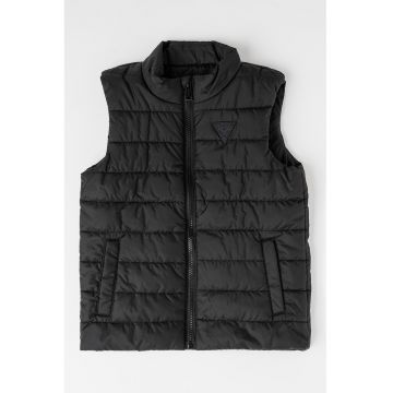 Vesta cu vatelina si fermoar - Negru