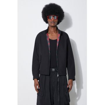 Baracuta geaca bomber G4 Cloth barbati, culoarea negru, de tranzitie, BRCPS1006
