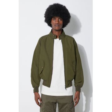 Baracuta geaca bomber G9 Cloth barbati, culoarea verde, de tranzitie, BRCPS0001