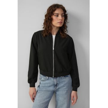 Jacheta bomber cu fermoar