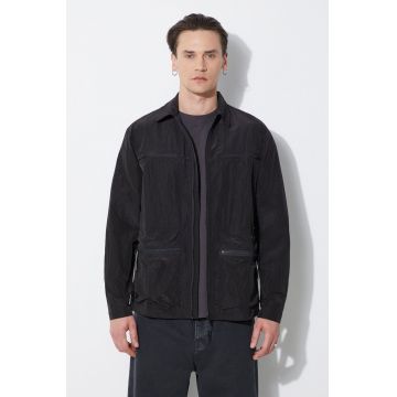 Rains geaca Kano culoarea negru, de tranzitie, oversize, 19220. 01