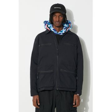 Rains geaca Tomar Overshirt culoarea albastru marin, de tranzitie, 19320.01