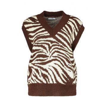 Vesta cu model animal print
