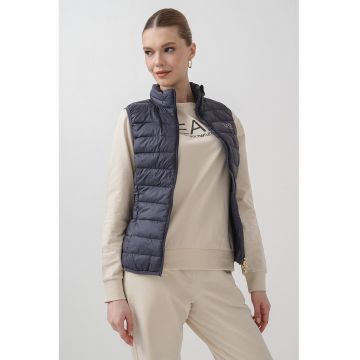 Vesta slim fit cu buzunare laterale