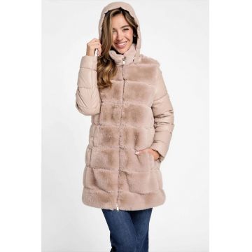 Geaca dama  din blana sintetica Factory Olivette Roz