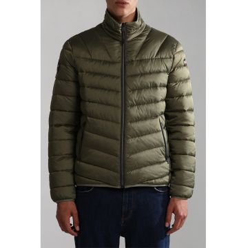 Geaca scurta regular fit cu aspect matlasat