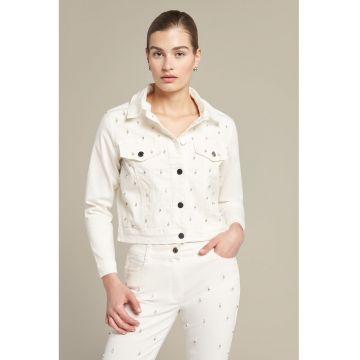 Jacheta crop cu nasturi