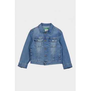 Jacheta din denim cu nasturi