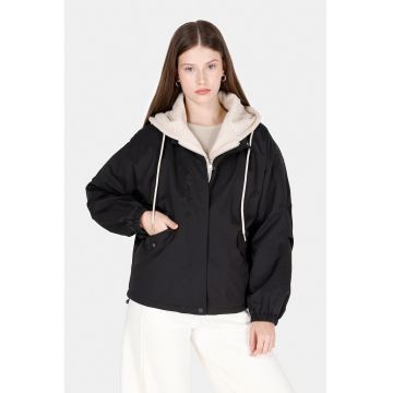 Jacheta regular fit cu gluga