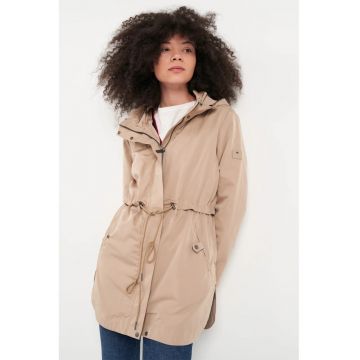 Lee Cooper - Jacheta cu cordon in talie si gluga