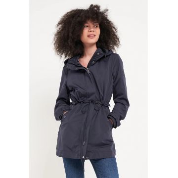 Lee Cooper - Jacheta cu cordon in talie si gluga