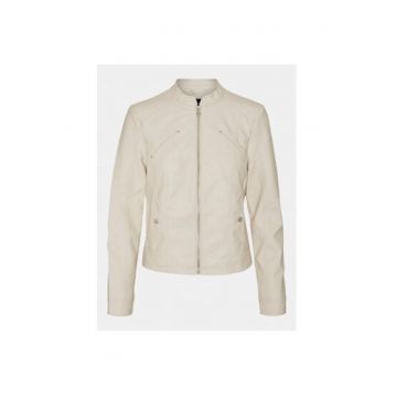 Geaca dama -  303613754 - Piele Ecologica - XS INTL - Bej