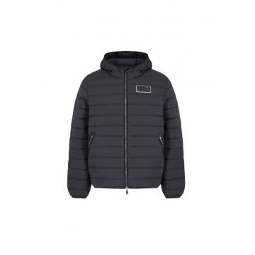 Geaca  pentru Barbati - m down medium hooded jacket - 6DPB16-PNHAZ-1200 - S INTL - Negru