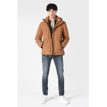 Geaca regular fit cu gluga