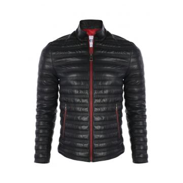 Geaca slim fit cu buzunare cu fermoar