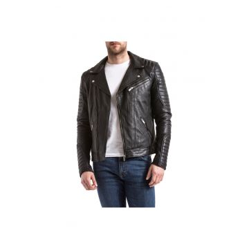 Jacheta biker barbati  ZAMBEZI - Piele