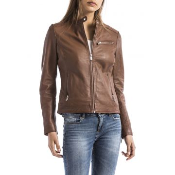 Jacheta biker dama  PEARL - Piele