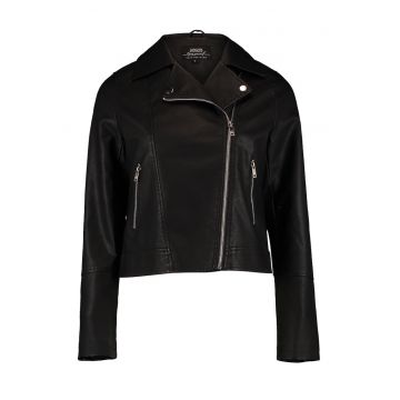 Jacheta biker de piele ecologica