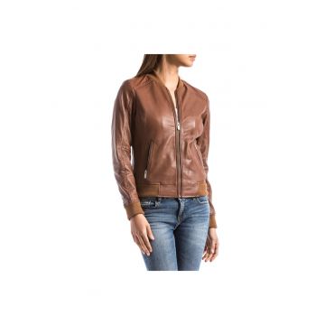 Jacheta bomber  Benoue - Piele ecologica - Maro