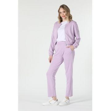 Jacheta crop cu maneci cazute
