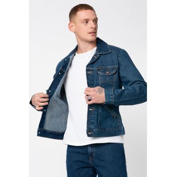 Jacheta de denim cu buzunare frontale