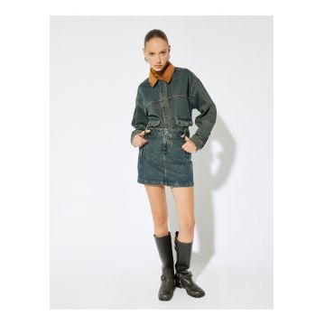 Jacheta lejera din denim