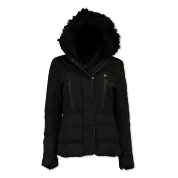Jacheta matlasata  neagra - poliester - pentru femei - stil de viata - activitati in aer liber -