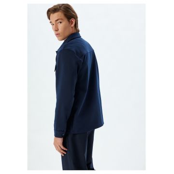 Jacheta regular fit cu capse