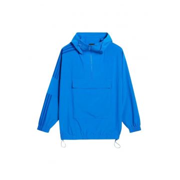 Jacheta unisex  x Ivy Park - oversize - albastra - XXS - 87% poliester - cu gluga