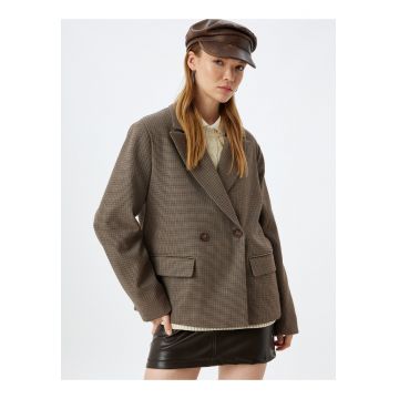 Trenci supradimensionat cu model in carouri