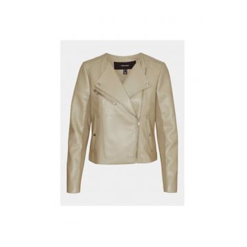 Geaca dama -  303613860 - Piele Ecologica - L INTL - Bej