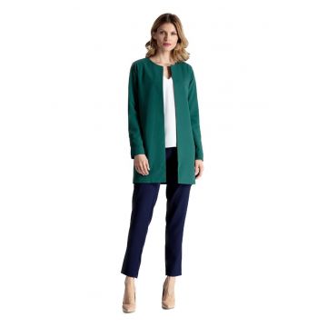 Geaca de dama din lana Helaivance M551 verde