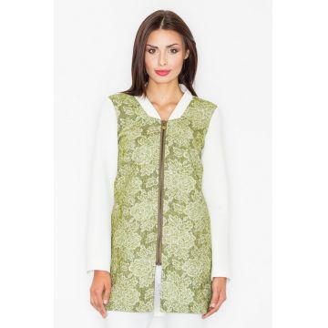 Geaca de dama din lana Yes M513 verde