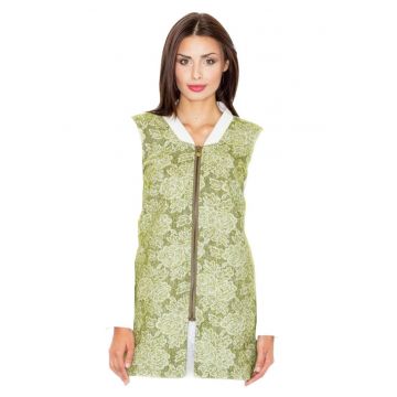 Geaca de dama din lana Yes M513 verde
